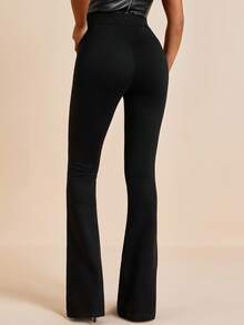 EURMUSE Kobiety, Jesień, Zima, Rozszerzane nogawki, Czarny