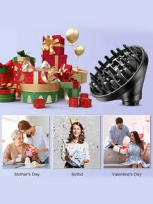 SHEIN New Diffuser Nozzle And Drying Hood For HS05 Curling Iron, Universal Styling Tool For Diffuser And Curling Hood 01 - Multicolor - View 7