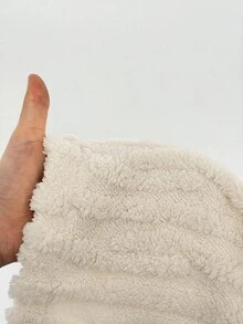 SHEIN Tall 女士休闲抽绳蓬松宽松裤，秋冬款。外出、居家、休闲、运动皆宜，时尚百搭，高品质升级，可个性化定制。 - 白色 - 查看 7