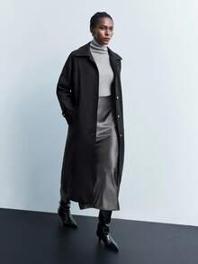 Maija Palton simplu, casual, cu un singur nasture, pentru femei, toamnă/iarnă