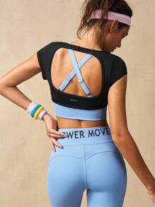 VARSIVA Bộ đồ tập luyện cho nữ gồm 3 món áo crop top, áo ba lỗ và quần short, bộ đồ thể thao dành cho nữ - Nhiều màu - Xem 2