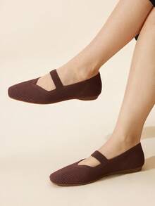 Ressula Women's Fashionable Flat Casual Shoes - Brown - View 1