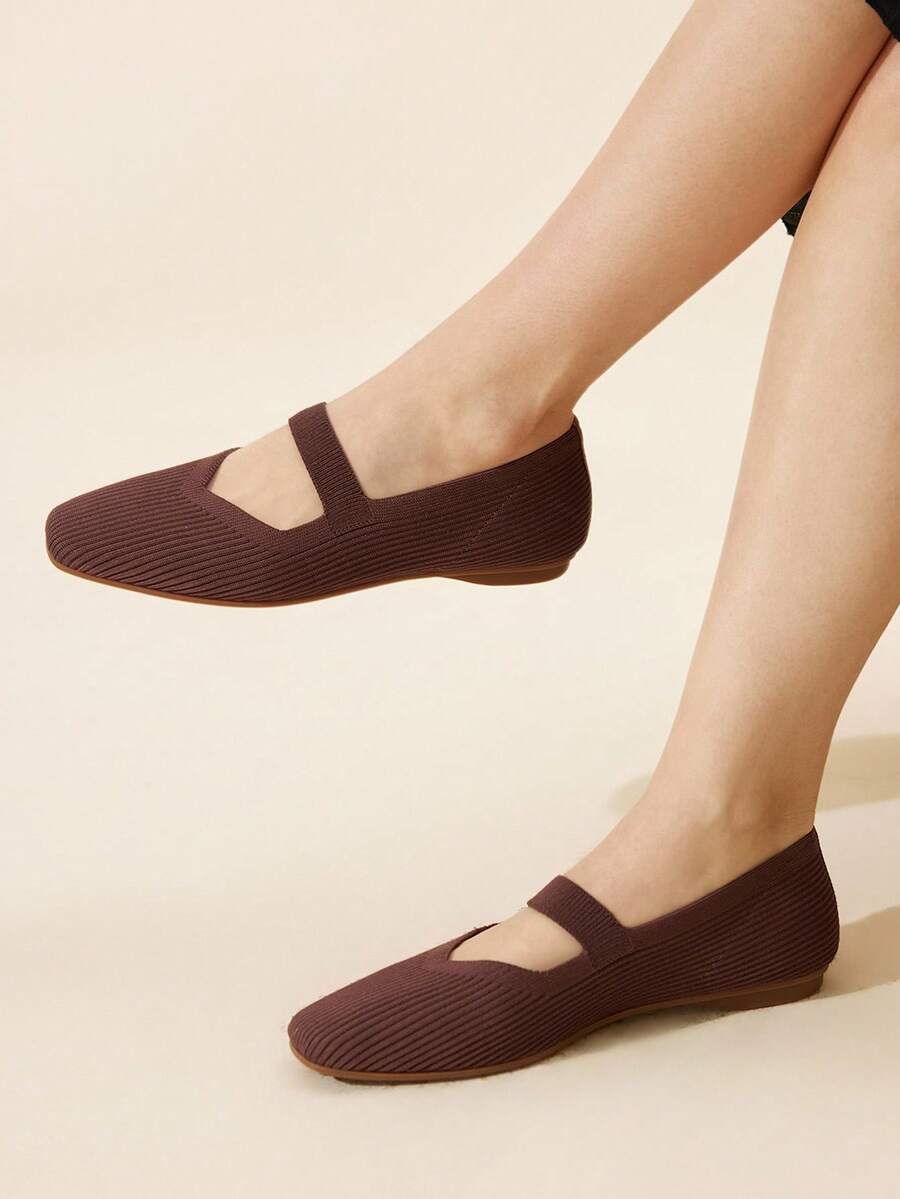 Ressula Women's Fashionable Flat Casual Shoes - Brown - View 1