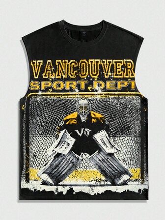 Street Life Canotte casual da uomo con stampe, adatte per attività all'aperto estive