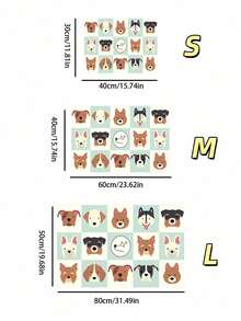 SHEIN 1 Pc Pet Feeding Mat, Absorbent Cat Food DogFood Mat, Cat Dog Mat, Quick Dry Non-Slip, EasyCleaning Cat Dog Water Dispenser Mat, PetSupplies, Cat Dog Water Bowl Mat - Multicolor - View 6