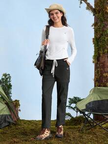 In My Nature Women's Minimalist Breathable Quick-Dry Detachable Leg Hiking Pants Women Hiking Pants Women Cargo Pants Women Zip Off Pants Convertible Hiking Pants Tactical Pants Women Convertible Pants Women - Black - View 5