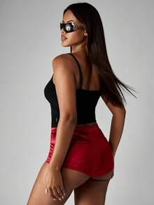 Missguided x Playboy Rhinestone Bunny Cami Tank Top With Thin Straps For Summer Festival Streetwear - Black - View 2