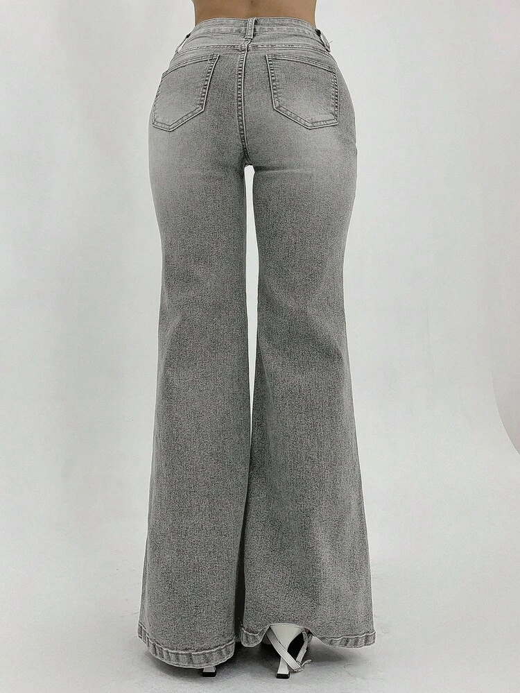 Women's Casual Flare Leg Jeans