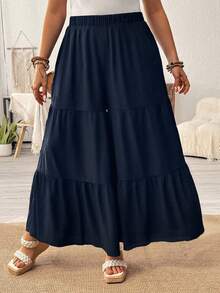 EMERY ROSE 夏季假期必備的Plus露襠寬褲 - 藏蓝色 - 查看 5