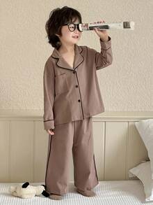 Dazy Kids 两件套男童休闲长袖上衣和裤子套装，秋季服装