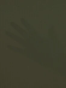 Rusticease Plus Notch Collar High Low Hem Top - Army Green - View 4