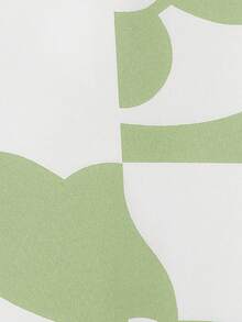 Manfinity VCAY Loose Fit Men's Geometric Pattern Woven Shirt - Green - View 4