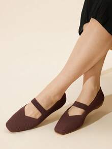 Ressula Women's Fashionable Flat Casual Shoes - Brown - View 5