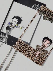 Betty Boop | ROMWE 6件套卡通人物和字母印花卡包 - 彩色 - 查看 6
