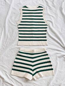 Soleia 女式新款罗纹针织两件套，适合秋冬季分层穿着或外套穿着 - 彩色 - 查看 2