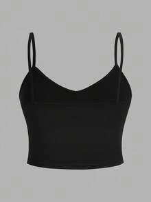 SHEIN EZwear 3件套隨性女士短款性感背心，修身版型，大尺碼，夏季 - 彩色 - 查看 3