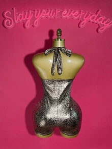 Slaydiva Hàng mới về mùa hè 2025, Thích hợp cho tiệc sinh nhật, Trở lại trường, Phong cách trường học, Trang phục hàng ngày, Thường ngày, Kỳ nghỉ, Du lịch du thuyền, Bãi biển, Tắm nắng, Mặt hàng lan truyền, Trang phục đường phố, Câu lạc bộ gợi cảm, Cổ chữ V sâu, Dây buộc cổ, Hở lưng gợi cảm, Vải in hình da báo phủ vàng, Bộ đồ liền thân bó sát dành cho nữ - Vàng - Xem 3