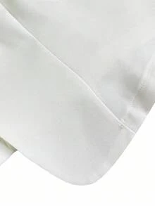 GlowEve CURVE Plus Size Solid Color Front Button V-Neck Elegant Office Wear Long Sleeve Blazer Fall Cloth For Women - White - View 5