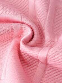 SHEIN 3pcs/Set Tween Boy Letter Textured Sweatshirt, Sweatpants And Backpack Set (Can Be Sold Separately) Fall Winter - Pink - View 4