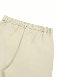 Calvornis Men's Solid Color Casual Business Travel Tapered Leg Suit Pants, Formal Formal, Ceremony - Beige - View 5