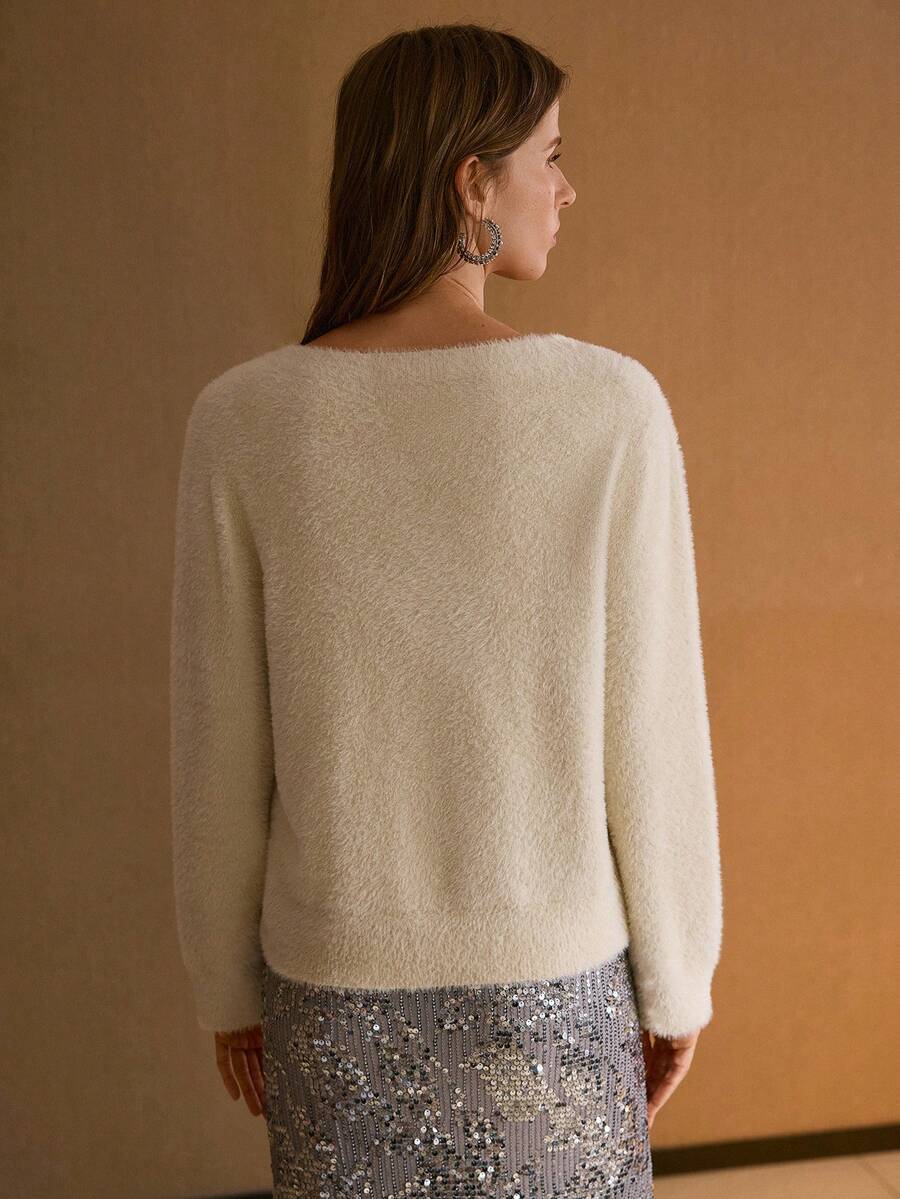 MOTF PREMIUM V领套头衫