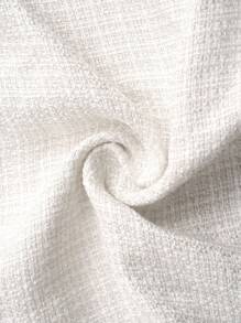 Miaspire Áo khoác viền màu thanh lịch cỡ lớn dành cho người đi làm - Màu be - Xem 4