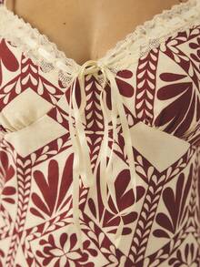 Aralina 女式休闲度假全印花细肩带迷你连衣裙 - 彩色 - 查看 5