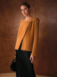 MOTF PREMIUM SUÉTER CON DETALLE DE LAZO - Amarillo - Ver 6