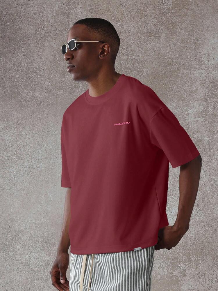 Oversized Casual French Riviera Lobster Print T-Shirt