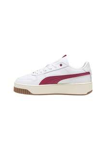 Puma Carina Street Lux Women's Casual Sneakers White/Red 397487 - Biały Burgundowy - Zobacz 5