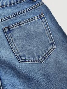 SHEIN Tall CURVE Plus Size Women Rhinestone Embellished Blue Denim Wide Leg Jeans Holiday Airport For Women Business Casual Woman Blue Jeans BlingBling Rhinestone Embellished Low, Rise Wide Leg Pants Y2K Music Festival