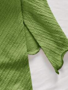 Firerie 女士优雅浪漫时尚通勤性感优雅风格黄色褶皱抹胸，适合派对、海滩度假、返校、浪漫约会、婚礼季、生日、复活节服装、春夏季 - 綠色 - 查看 5