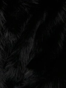 TypaGal 这款人造皮草外套是秋季女性、冬季和秋季造型的完美之选。柔软的质地带来温暖和时尚感。 - 黑色 - 查看 6