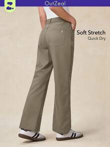 OutZeal 女士速干柔软弹力口袋户外裤 秋季日常休闲