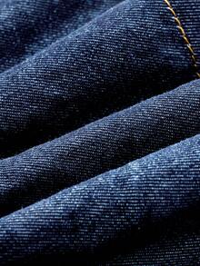 SHEIN MOD Women's Summer Fashion Asymmetric Pocket Ruffle Hem Denim Mini Skirt - Medium Wash - View 4