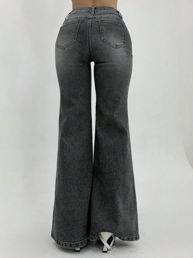 Women's Casual Flare Leg Jeans
