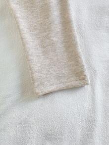 2 件套婴幼儿男童可爱恐龙刺绣后扣休闲圆领长袖上衣和裤子睡衣套装，秋冬