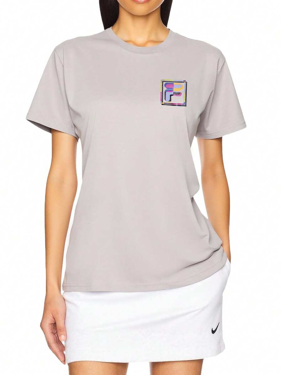 FILA Women's T-Shirt Grey - Grey - View 1