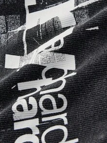 Y2Kool Ronald Lubega Women's Letter Print Pleated Casual Sleeveless Mini Dress Try Hard Dress Ribbed Dress Y2k Dress Bodycon Dress Party Dress Stylish Clothing Collection New Year Outfits Cotton - Dark Grey - View 4