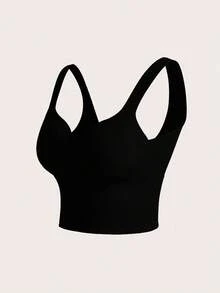 Easithlete Áo ngực thể thao thể thao nữ màu trơn phong cách thường ngày - Nhiều màu - Xem 7