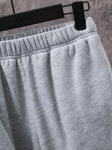 SHEIN 3pcs Casual Solid Color Loose Fit Hoodie, Vest And Sweatpants Set For Teens, Suitable For Commuting, School, Daily Casual, Travel, Sports, All Seasons, Boys 3 Piece Winter Set