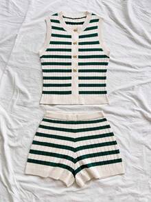 Soleia 女式新款罗纹针织两件套，适合秋冬季分层穿着或外套穿着 - 彩色 - 查看 4