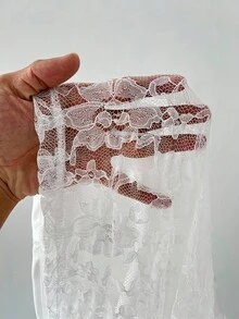 Coolane Women's & Men's Summer Streetwear Couple Same Style Y2K Gyaru Fairycore Game Day Contrast Lace Number Pattern Patched Oversized Long Sleeve Jersey T-Shirt - White - View 6