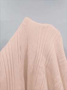 Franclia Women's Short Sleeve Cardigan Maxi Sweater Dress - Dusty Pink - View 4