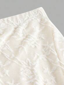 SHEIN MOD Women's Asymmetric Textured Apricot Mermaid Skirt,Halloween,Christmas,Fall / Winter Clothes For Women,Going Out Skirt,Chic,Country,Creamy Dress ,, Elegant Lace Skirt, Mermaid Lace Skirt