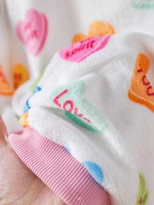 SHEIN 少女波点长袖毛绒卫衣，百搭秋冬装 - 彩色 - 查看 7