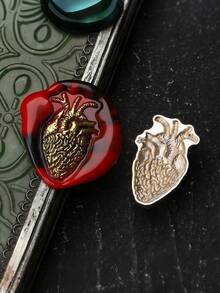 1 chiếc con dấu sáp dòng DARK SERIES mới, đầu con dấu kiểu cổ điển, chất liệu đồng thau có thể tháo rời, đầu con dấu sơn lửa dùng cho thiệp mời đám cưới, bao bì quà tặng, sổ lưu niệm, trang trí quà tặng thủ công DIY. - Nhiều kích cỡ - Xem 21