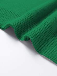 Manfinity EMRG Herren Lässig Pullover mit Buchstabenmuster, Rundhalsausschnitt, Langarm, locker gestrickt, Herbstgrün Pullover, Herren Grün Pullover, Grafik Pullover, Abstrakt Pullover