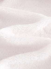 Cozy Pixies Newborn Baby Solid Color Fleece Robe With Tie-Up, Comfortable Loungewear - White - View 6