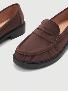 CUCCOO BIZCHIC Women's Casual Slip-On Flat Athletic Sneakers For Christmas - Chocolate Brown - View 6